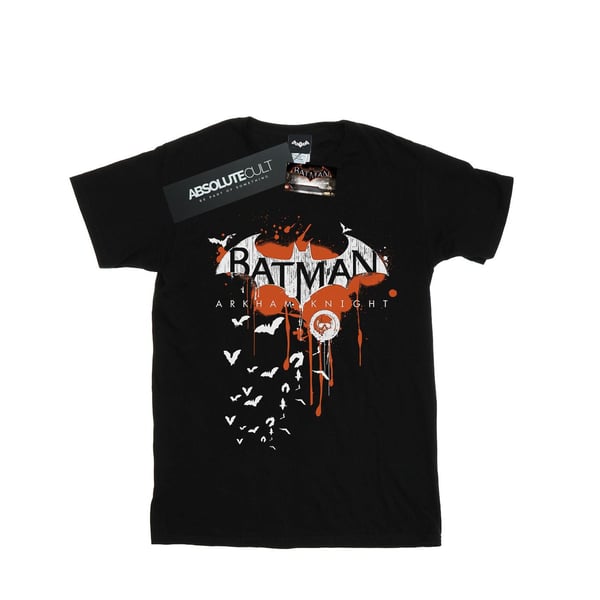 DC Comics Boys Batman Arkham Knight Halloween Logo Art T-Shirt