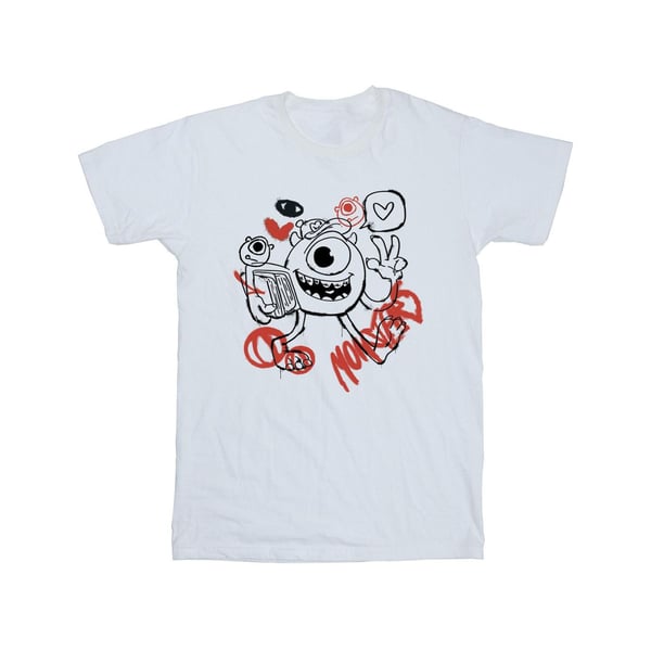 Monsters Inc Girls Mike Wazowski Graffiti Cotton T-Shirt