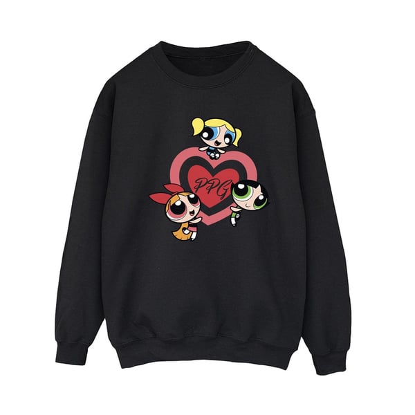 The Powerpuff Girls Womens/Ladies Double Heart Sweatshirt The Powerpuff Girls Womens/Ladies Double Heart Sweatshirt