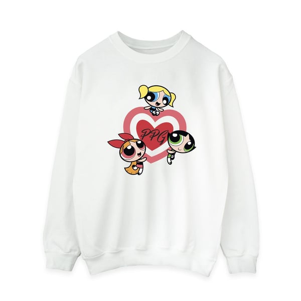 The Powerpuff Girls Womens/Ladies Double Heart Sweatshirt