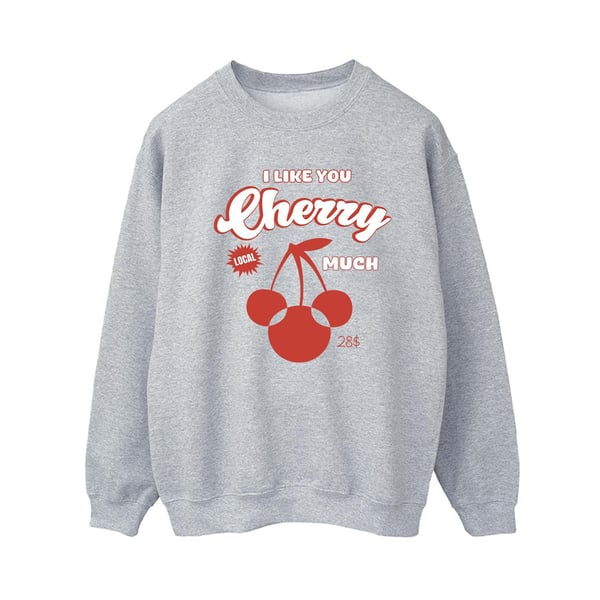 Disney Womens/Ladies I Like You Cherry Much Minnie Mouse Sweatshirt