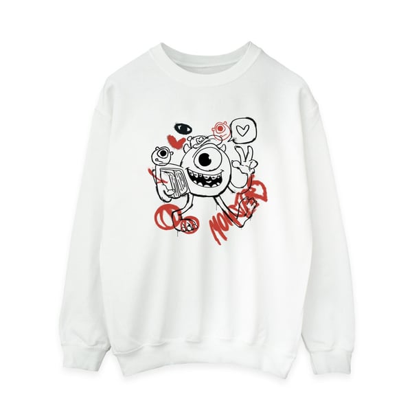 Monsters Inc Womens/Ladies Mike Graffiti Sweatshirt