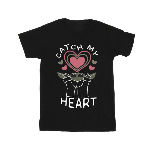 Star Wars Mandalorian Girls Catch My Heart Cotton T-Shirt
