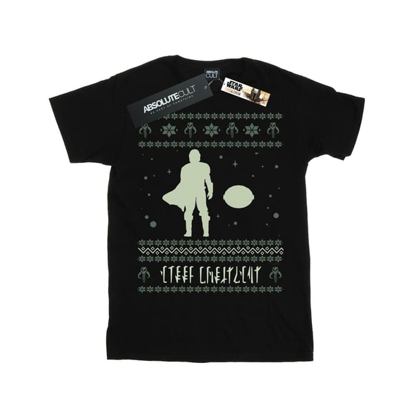 Star Wars: The Mandalorian Girls Merry Christmas Cotton T-Shirt