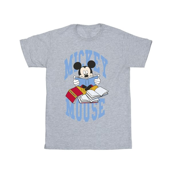 Disney Girls Mickey Mouse Reading Books T-Shirt