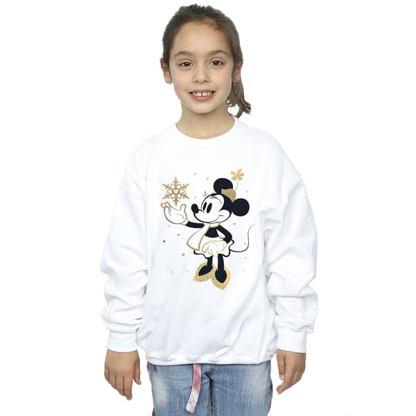 Disney Girls Minnie Mouse Snowflake Sweatshirt
