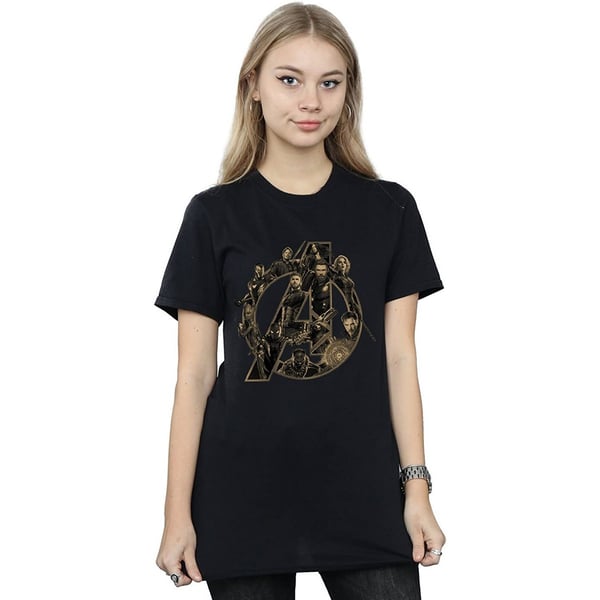 Avengers Infinity War Womens/Ladies Logo Cotton Boyfriend T-Shirt