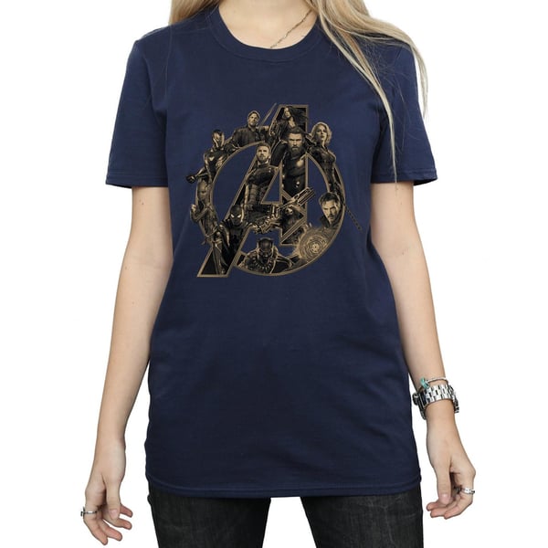 Avengers Infinity War Womens/Ladies Logo Cotton Boyfriend T-Shirt