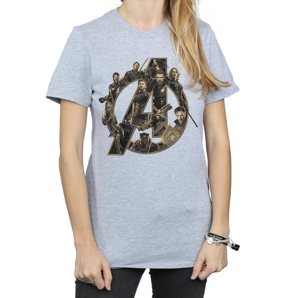 Avengers Infinity War Womens/Ladies Logo Cotton Boyfriend T-Shirt