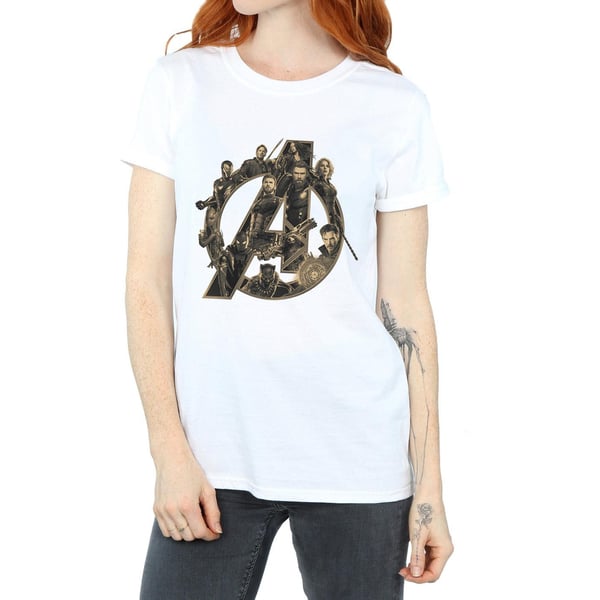 Avengers Infinity War Womens/Ladies Logo Cotton Boyfriend T-Shirt