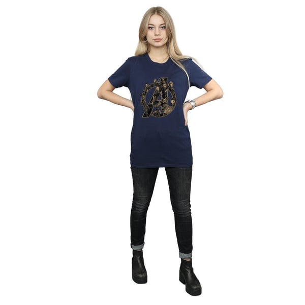 Avengers Infinity War Womens/Ladies Logo Cotton Boyfriend T-Shirt