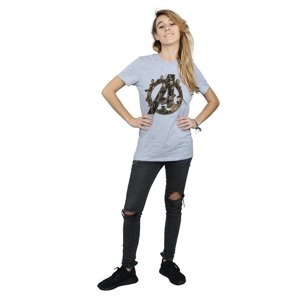 Avengers Infinity War Womens/Ladies Logo Cotton Boyfriend T-Shirt