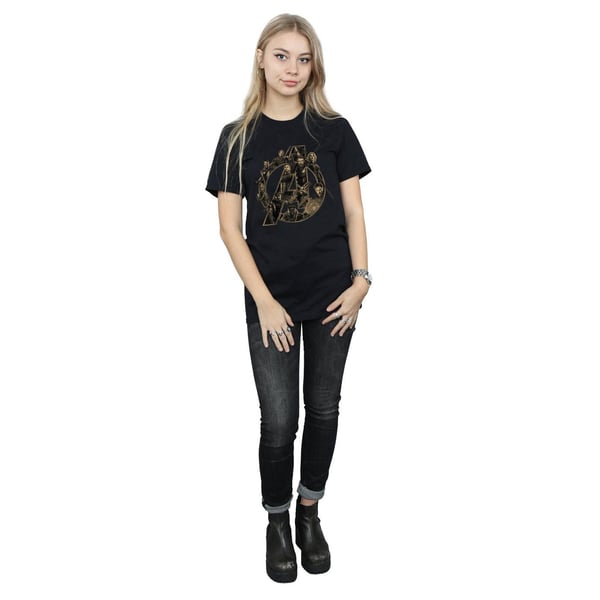 Avengers Infinity War Womens/Ladies Logo Cotton Boyfriend T-Shirt