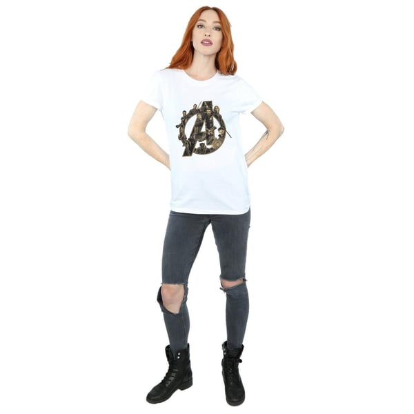 Avengers Infinity War Womens/Ladies Logo Cotton Boyfriend T-Shirt