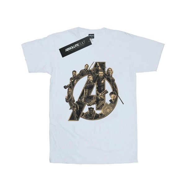 Avengers Infinity War Naisten/Naisten Logo Puuvillainen Boyfriend T-paita