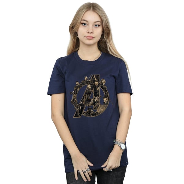 Avengers Infinity War Womens/Ladies Logo Cotton Boyfriend T-Shirt
