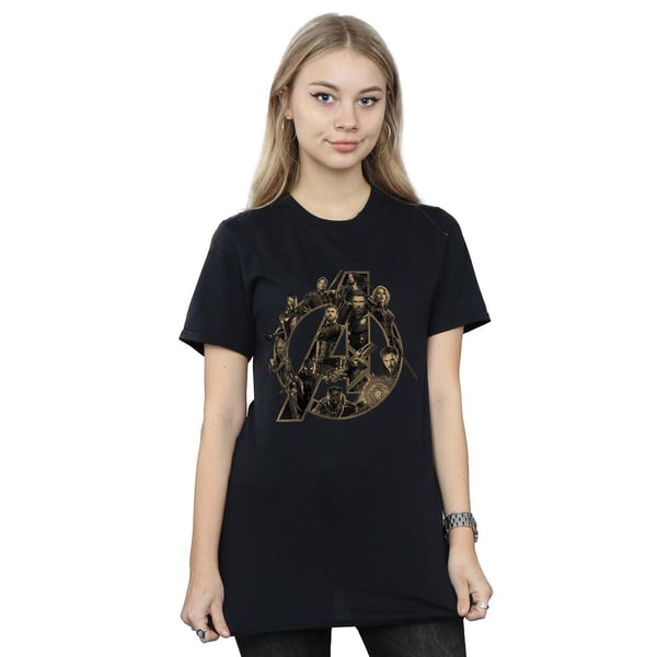 Avengers Infinity War Womens/Ladies Logo Cotton Boyfriend T-Shirt
