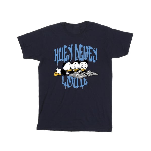 Disney Girls Huey Dewey Louie Reading Cotton T-Shirt