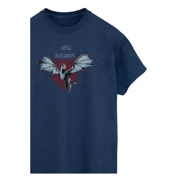 House Of The Dragon Womens/Ladies Silverwing Dragon Cotton Boyfriend T-Shirt