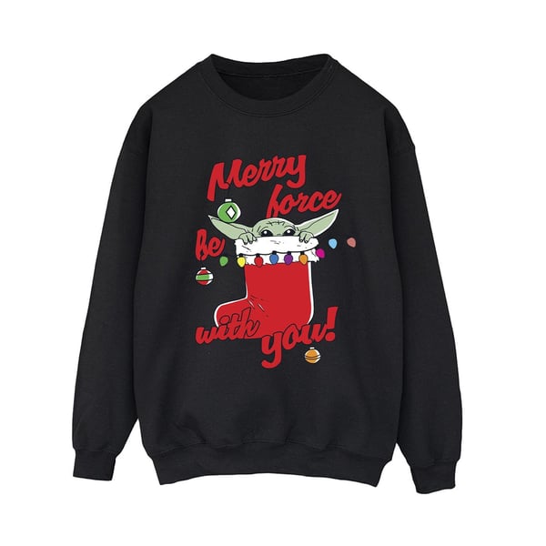 Star Wars The Mandalorian Womens/Ladies Merry Force Be With You Sweatshirt