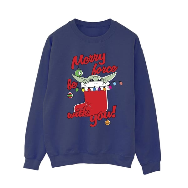 Star Wars The Mandalorian Womens/Ladies Merry Force Be With You Sweatshirt