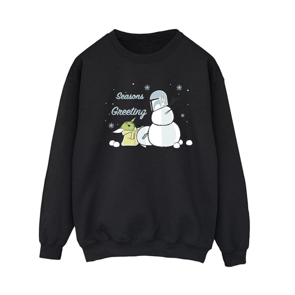 Star Wars Mandalorian Womens/Ladies Seasons Greetings Sweatshirt