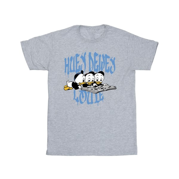 Disney Girls Huey Dewey Louie Reading T-Shirt
