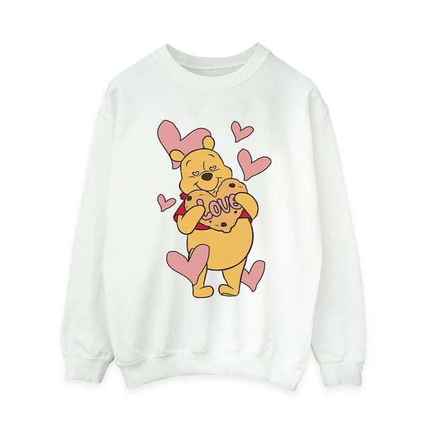 Winnie the Pooh Womens/Ladies Love Heart Cookie Sweatshirt