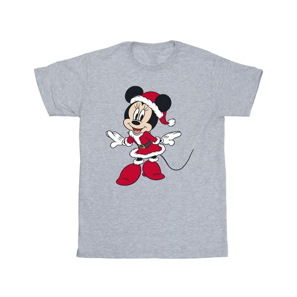 Disney Girls Minnie Mouse Mrs Claus Christmas T-Shirt
