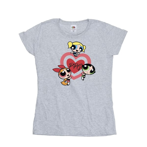The Powerpuff Girls T-shirt med dubbla hjärtan för damer