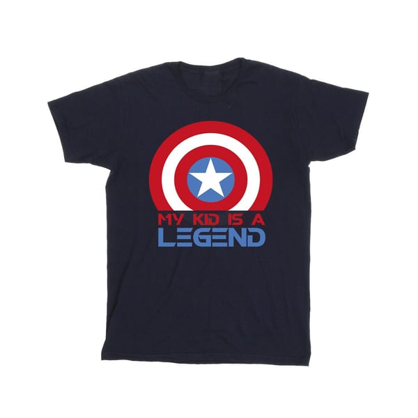 Captain America Mens My Kid Is A Legend Cotton T-Shirt
