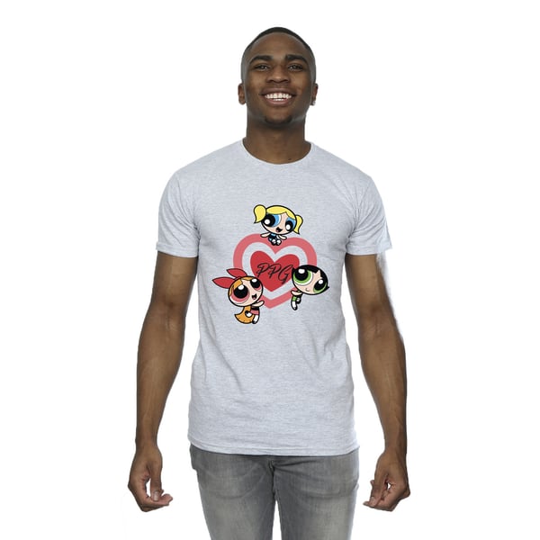 The Powerpuff Girls Mens Double Heart T-Shirt