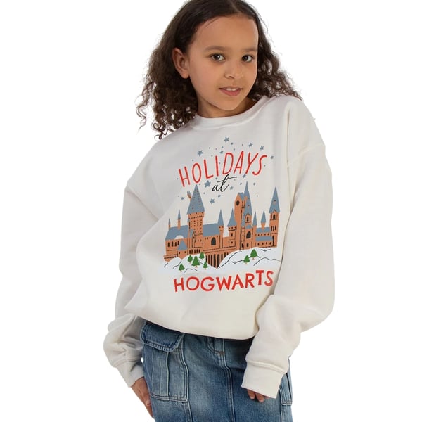 Harry Potter Girls Holidays At Hogwarts Sweatshirt