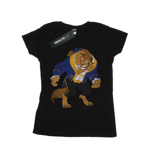 Skönheten och Odjuret Dam Klassisk Bomulls Boyfriend T-shirt