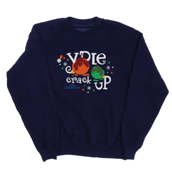 National Lampoon´s Christmas Vacation Mens Yule Crack Me Up Sweatshirt