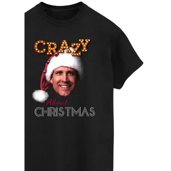 National Lampoon´s Christmas Vacation Womens/Ladies Crazy About Christmas Cotton Boyfriend T-Shirt
