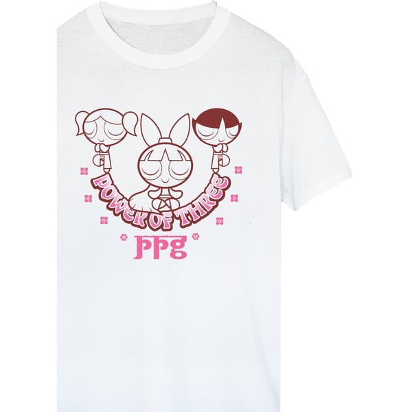 The Powerpuff Girls Womens/Ladies Power Of Three Yoga Cotton Boyfriend T-Shirt