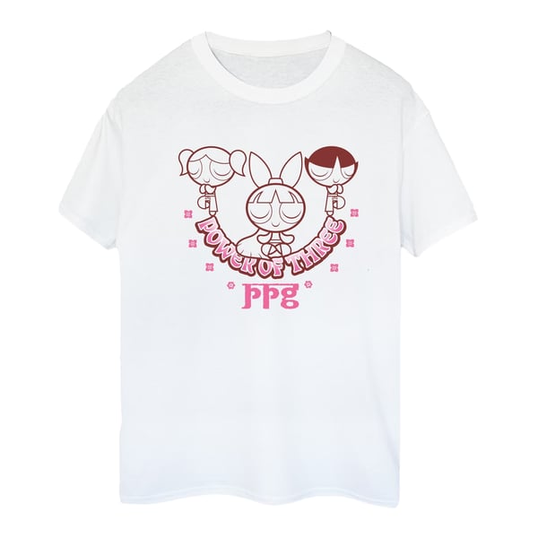 The Powerpuff Girls Womens/Ladies Power Of Three Yoga Cotton Boyfriend T-Shirt