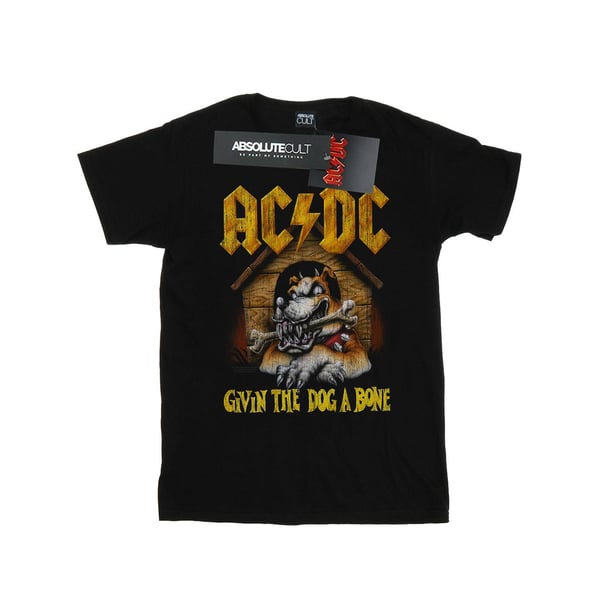 AC/DC Womens/Ladies Give The Dog A Bone Cotton Boyfriend T-Shirt