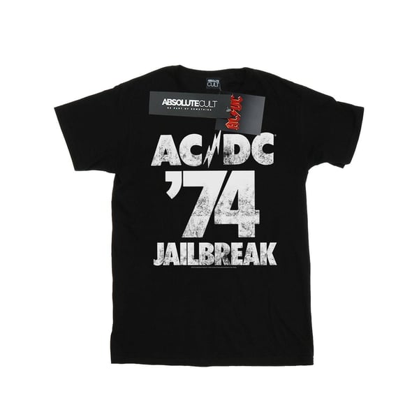 AC/DC Dam/Dam Jailbreak 74 T-shirt i bomull i boyfriend-modell