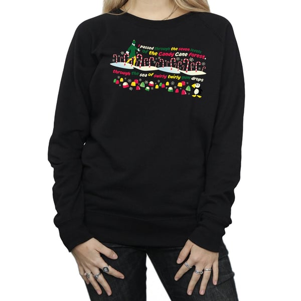 Elf Womens/Ladies Candy Cane Forest Sweatshirt