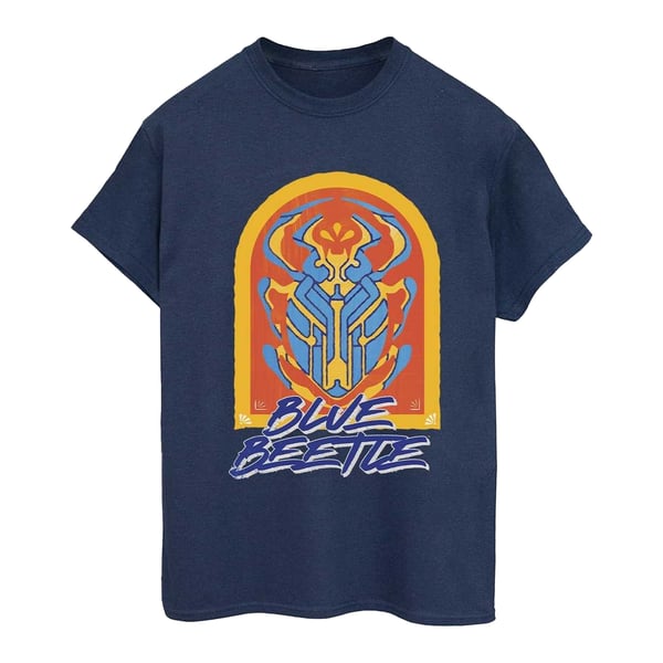 Blue Beetle Womens/Ladies Cotton Boyfriend T-Shirt