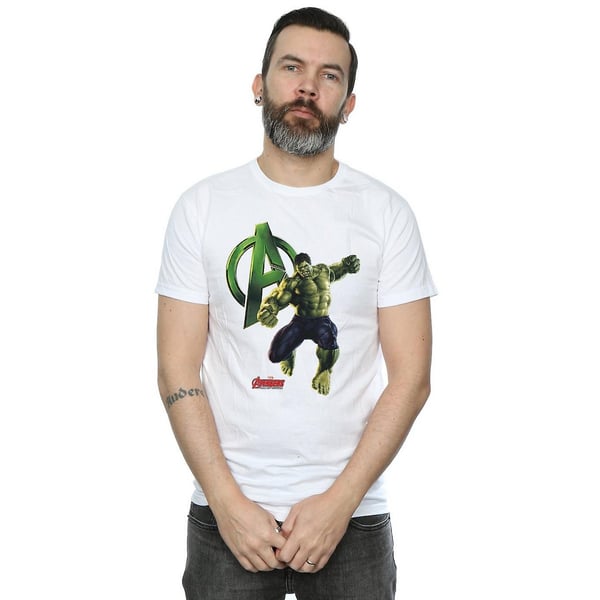 Avengers Age Of Ultron Mens Hulk Pose Cotton T-Shirt