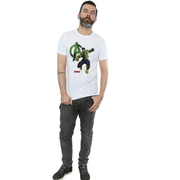 Avengers Age Of Ultron Mens Hulk Pose Cotton T-Shirt