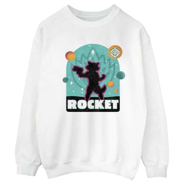 Guardians Of The Galaxy Volume 3 Mens Rocket Raccoon Badge Sweatshirt