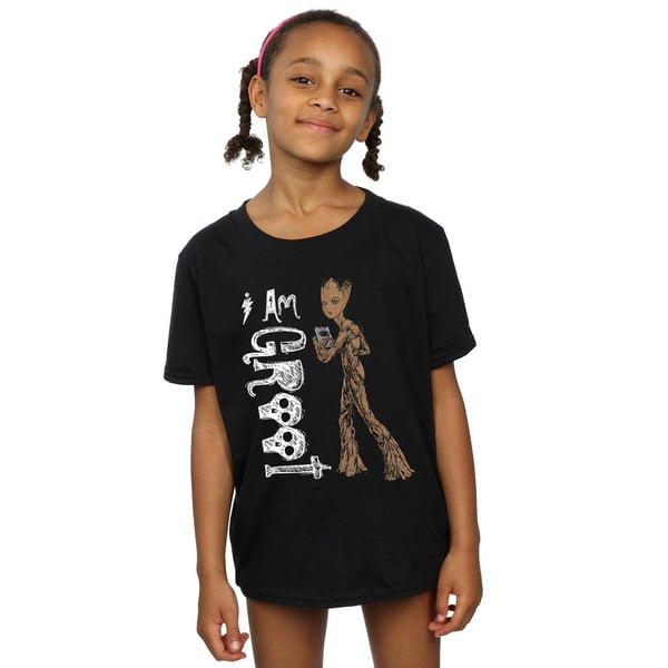 Avengers Infinity War Girls I Am Teenage Groot Cotton T-Shirt