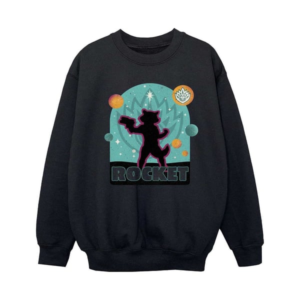 Guardians Of The Galaxy Volume 3 Girls Rocket Raccoon Badge Sweatshirt
