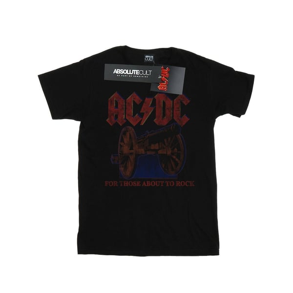 AC/DC Womens/Ladies For Those About To Rock Canon Cotton Boyfriend T-Shirt