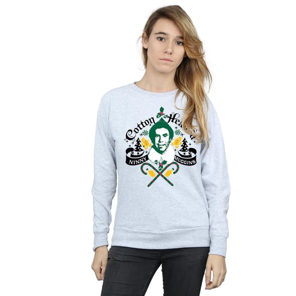 Elf Womens/Ladies Headed Ninny Muggins Sweatshirt