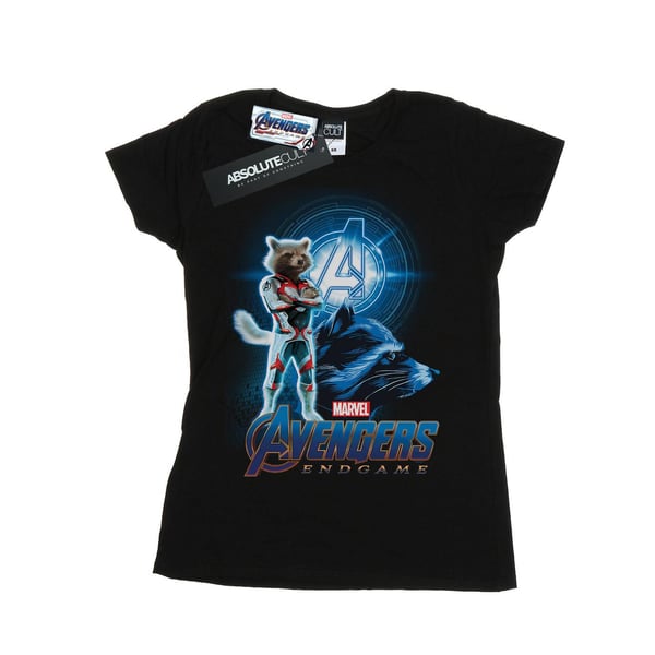 Marvel Naiset/Naiset Avengers Endgame Rocket Team Suit Puuvilla T-paita